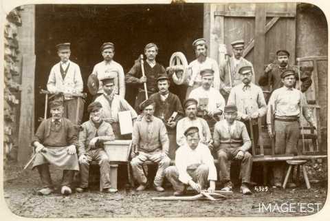 Ouvriers d'un atelier (Lunéville)